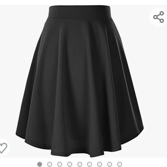 🌟3 for $25- Black Circle Skirt - Picture 1 of 10